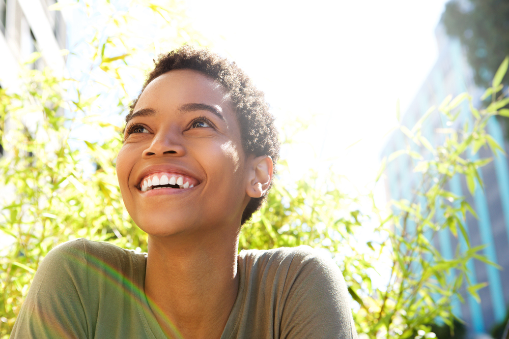 Young woman smiling